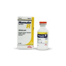 Humulin R Insulin 100 IU Vial Eli Lilly